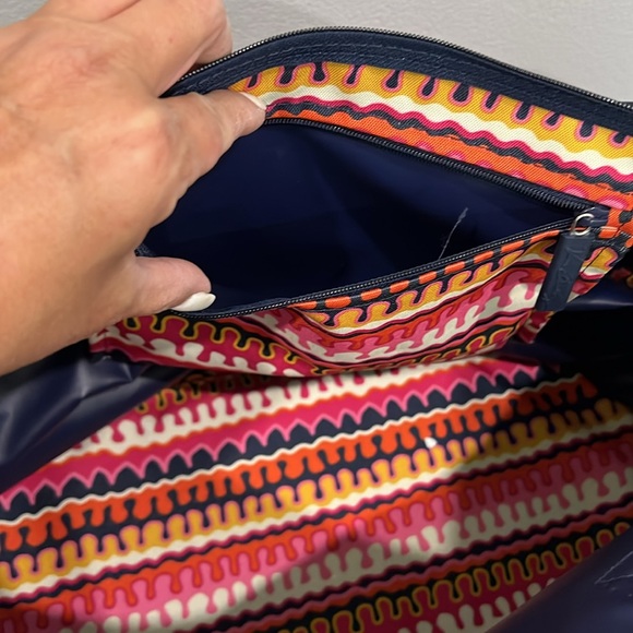 Vera Bradley Lighten Up Expandable Travel Bag Rio Squiggle - Picture 10 of 11